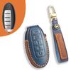 Leather key case Suitable for Nissan Teana Qashqai Jinke car key case Cowhide protective case