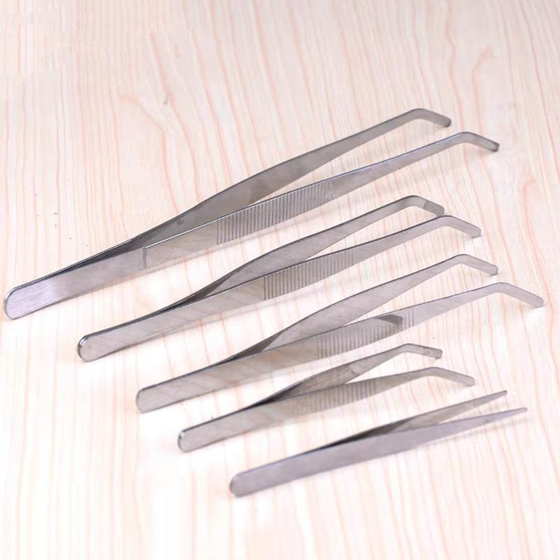 Aquarium Tweezers Pliers Fish Tank Plant Aquascape Tools Straight Curved Micro-Landscape Forceps Clip Aquatic Feeding Tongs