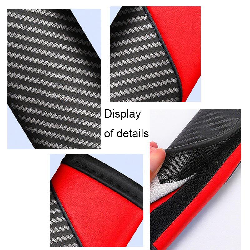 2pieces of genuine leather carbon fiber car seat belts and car accessoriesFor Opel Insignia Astra Antara Meriva Zafira H G Corsa