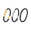 Men's Leather Infinity Bracelet - European & American Style, Personalized Woven Design, Simple Hand Rope with Lucky 8 Symbol