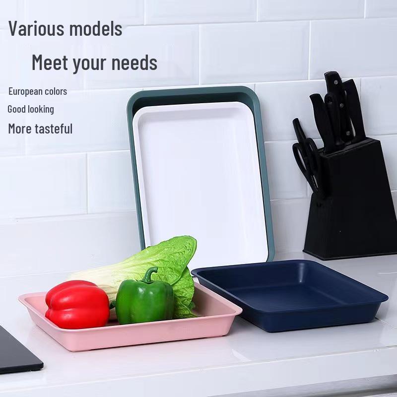 Rectangular Ins Style Plastic Tray for Tea, Water, and Fruit Cups