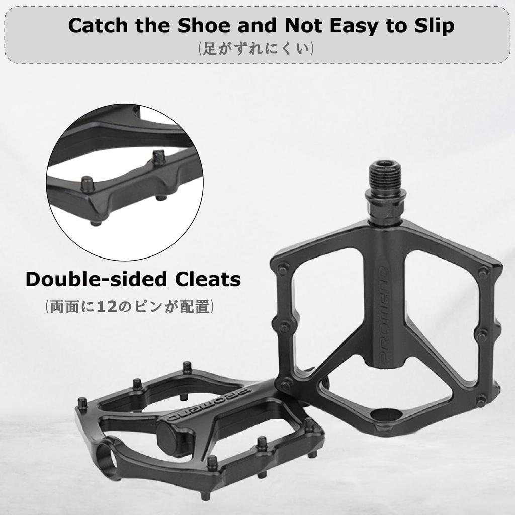 YAPJEB Bicycle Pedal Flat Pedal Road Bike Mountain Bike Cross