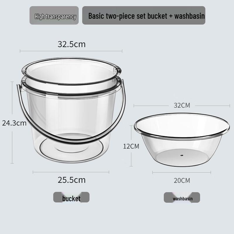 Hanyou 14L Water Storage Bucket and Washbasin Set