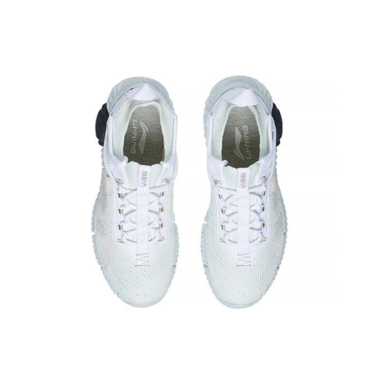 Li-Ning Wukong One-Piece Woven Lightweight Soft Trendy Sports Casual Shoes Women Sneakers White AGLS026-1