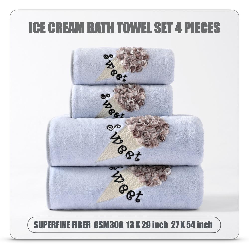 

Легкое роскошное коралловое бархатное полотенце, набор из четырех банных полотенец, мягкое, впитывающее, теплое и удобное, для дома, предметы первой необходимости, тканые полотенца 1 SET