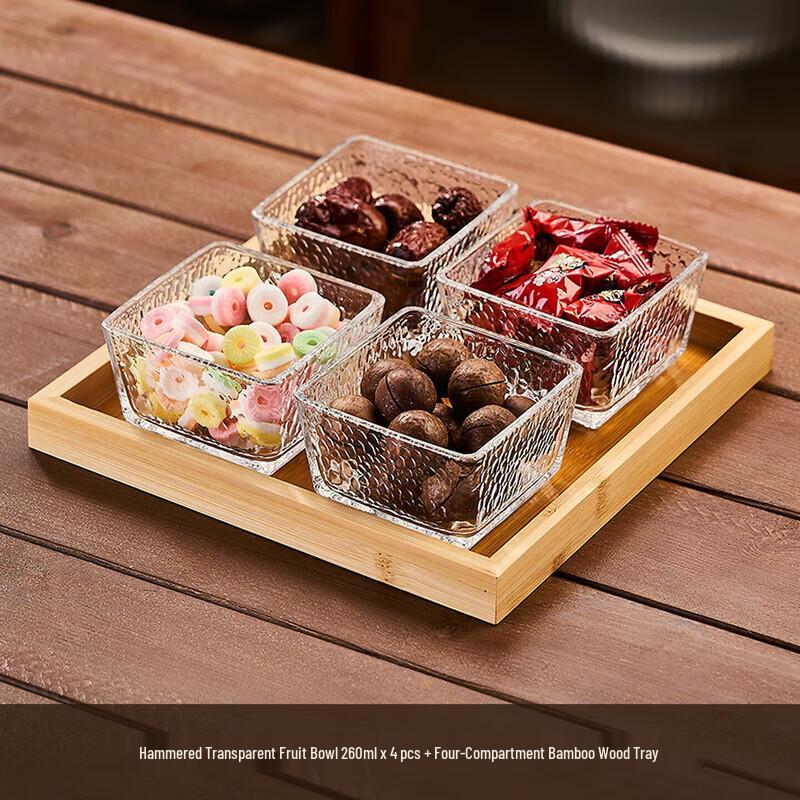 European Style Glass Fruit & Snack Plate
