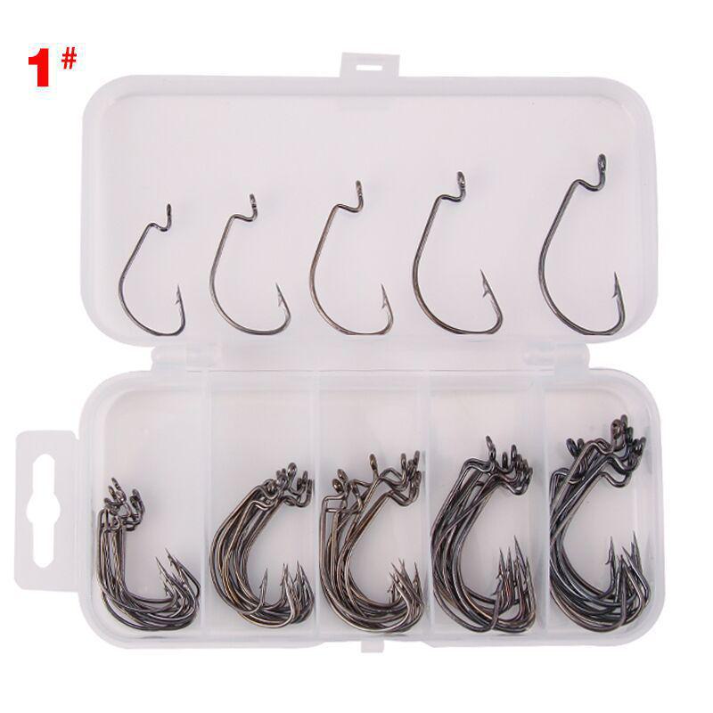 

Набор рыболовных снастей из 51 предмета: мягкая наживка и крючки для кренка 51-Piece Crank Hook Set Box красный