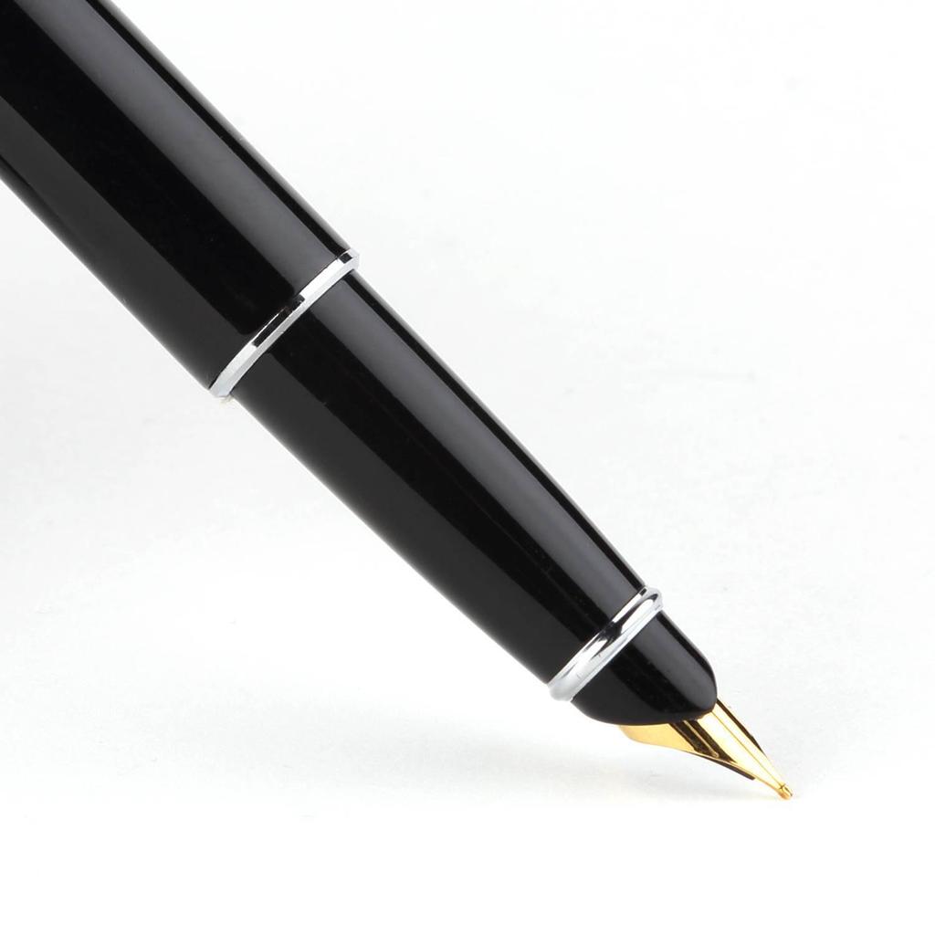 Hero 372-2 Yellow Fountain Pen with Gold Iridium Nib, Gift Boxed for Student and Office Use, Engravable Steel Body.