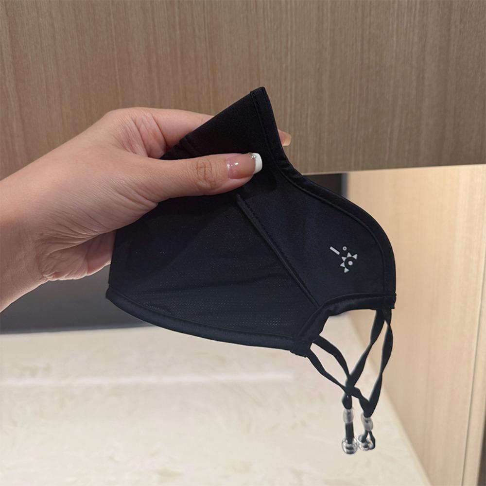 Summer UV Face Mask Reusable Cycling Wind Shield Lightweight Ice Silk Face Cover  Riding