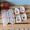 Mini House Silicone Mold Candle Holders Resin Mold Christmas Ornament Mold Epoxy Resin Casting Molds for DIY Candle Soap