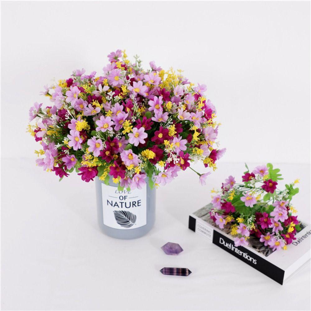 

Silk Cloth Daisy Beautiful Imitation Flowers Table Decoration Artificial Bouquet Home Decoration