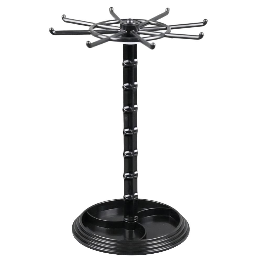 Acrylic Material Display Rack Rotating Design Storage Rack Rotatable Rack  Accessories Storage High 1 Layer чёрный