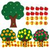 Children Jigsaw Puzzle Felt Non-woven Fruit Tree Digital Montessori Toys Early Childhood Intellectual Education Baby Toys TMZ