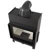Air fireplace insert KRATKI FLOKI S 8kW Ø160 Recuperation Steel SET