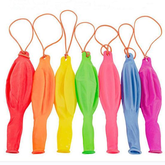 50 Stück Schlagballon mit Gummiband Hohe Elastizität Große Menge Geruchlos Koordination