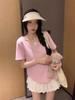 Plus Size Women's Summer Slimming Irregular Short Sleeve T-shirt - Loose, Stylish Belly Covering Top