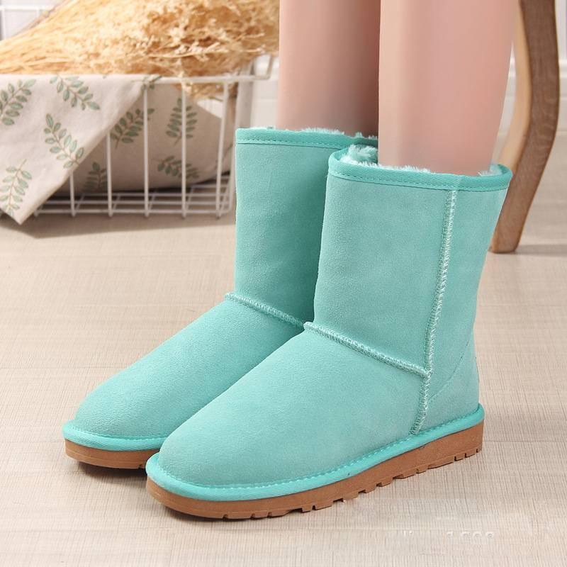 Hochwertige Winter-Schneestiefel für Damen und Herren mit kuscheligem Synthetikfell-Futter und robustem Rindsleder-Obermaterial