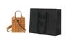 MCM Klassik Classic Monogram All-Print Leather Trim Tote Bag Shoulder Bag Mini Women's Brown Patchwork