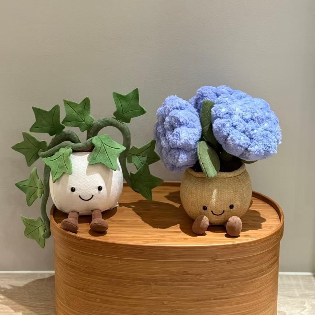 Jc same hydrangea potted plant home decoration ornament simulation gift with jca label desk decoration living room decoration