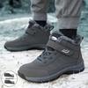 Cotton Shoes Female Couple Large Size Boots Female Velvet Thickened Cotton Boots Velcro Women's Boots Warm Snow Boots