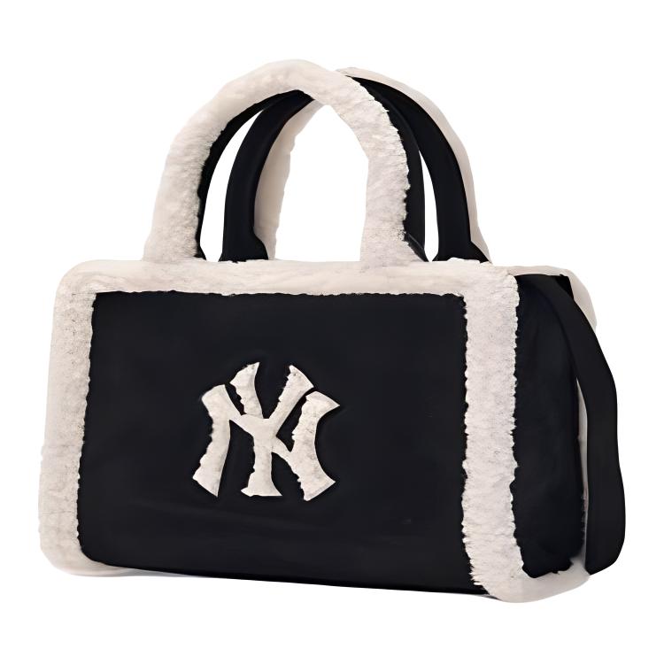 New MLB Polyester Tote Bag, Shopping Bag, Shoulder Bag, Crossbody Bag, Handbag Small Women's Black 3AORS0746-50BKS