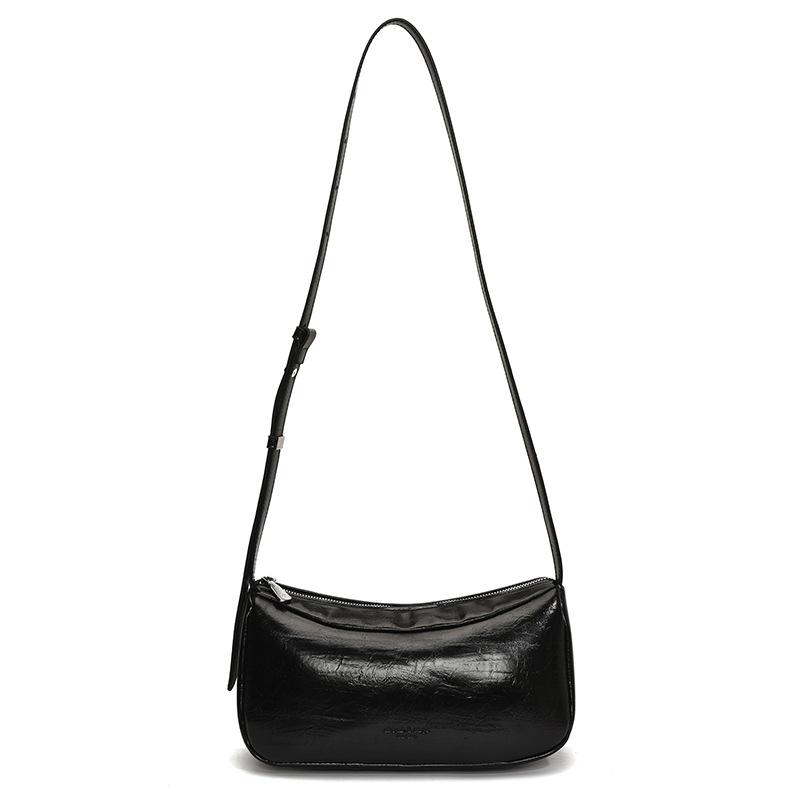 South Korea's Niche New Fashion Underarm Bag 2025 Spring Leather Simple and Versatile Commuter One-shoulder Cross-body Bag for Women