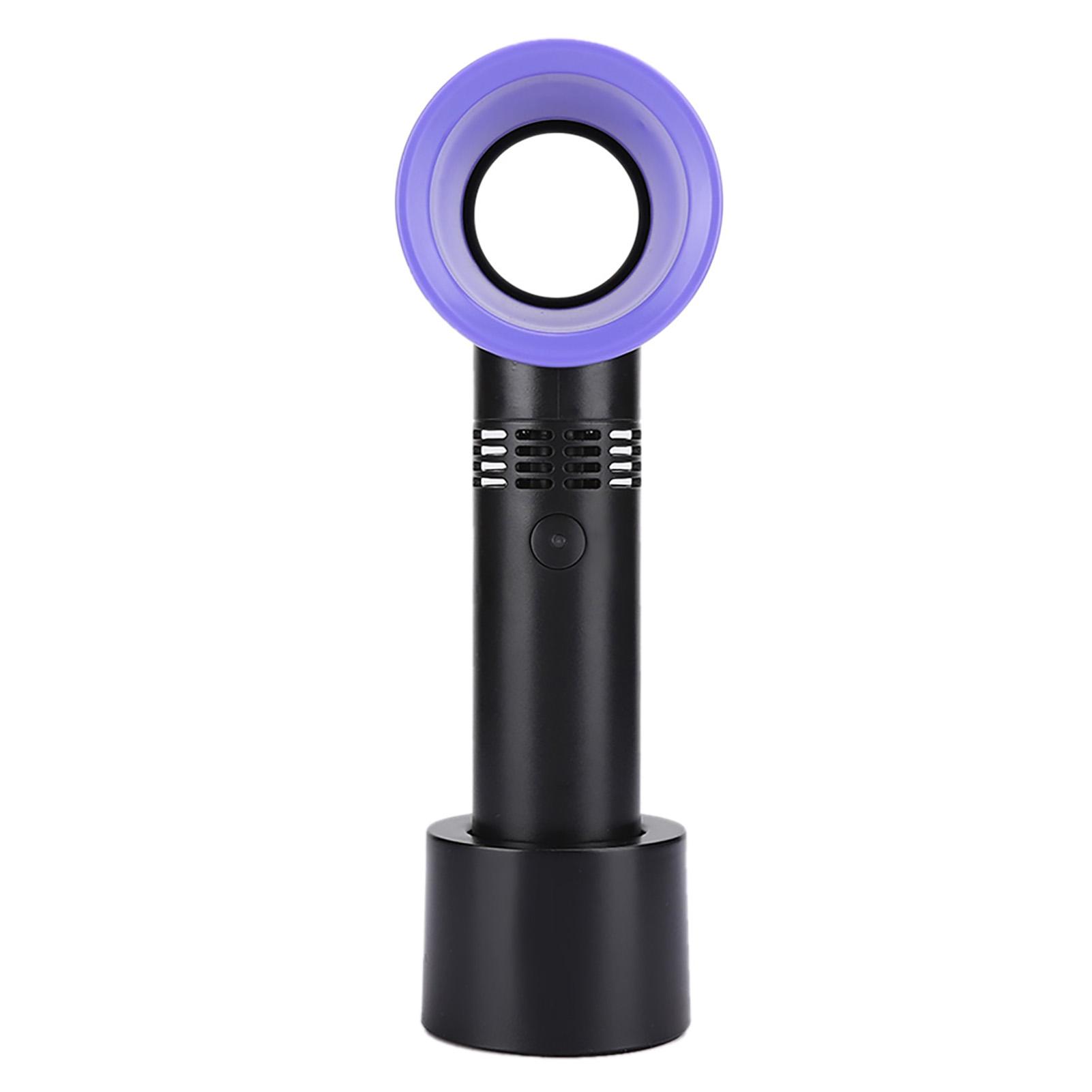 

Portable Mini USB Rechargeable Bladeless Handheld Fan Handy Cooler for Home OutdoorBlack чёрный