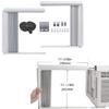 Window Air Conditioner Side Panel with Frame Room Air Conditioner Accordion Filler Curtain Replacement Adjustable