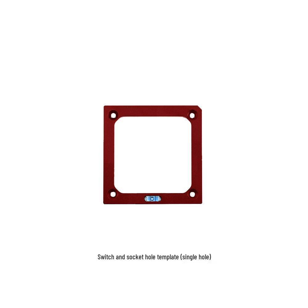 86 Box Switch & Socket Hole Punching Mold - Woodworking Template for Wardrobe Socket & Wire Box Grooving