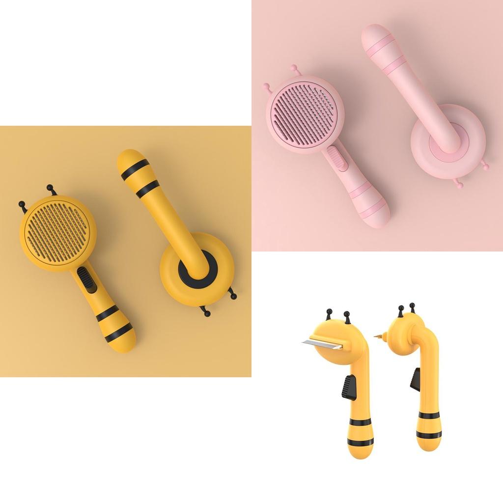 Small Bee Pet Needle Comb One-click Hairbrush Tool For Cats Direct Sales From The Manufacturer