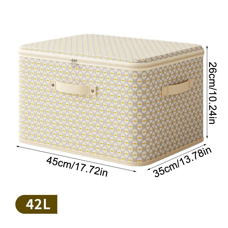 

1Pcs Large Capacity Storage Bag Gray Checkered Non-Woven Fabric Storage Box Moving Travel Packaging Bag Quilt Container