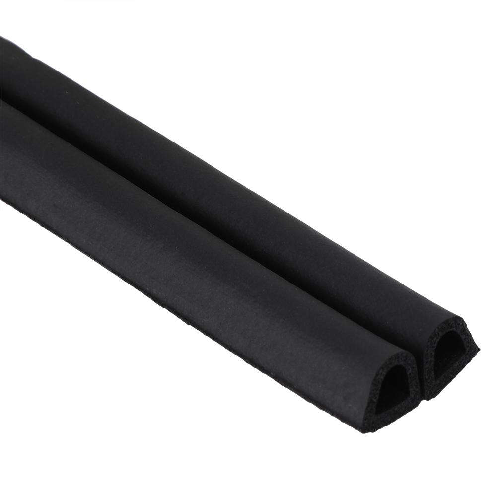 5 Meters 14*12mm Self Adhesive Door Window Sound Insulation Sealing Strip Anti Mosquito (Black)