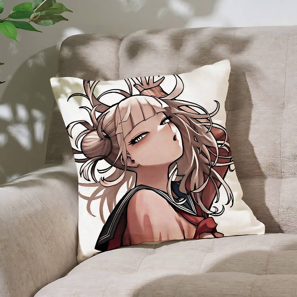 Cute Anime-Himiko TogaS Customizable Square Pillowcases, Stylish And Soft, Perfect For Beds, Cars, And Sofas.
