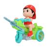 Electric Tricycle Toy Cool Light Dynamic Music Removable Cute Look Trike Musical Toy for Baby Toddlers