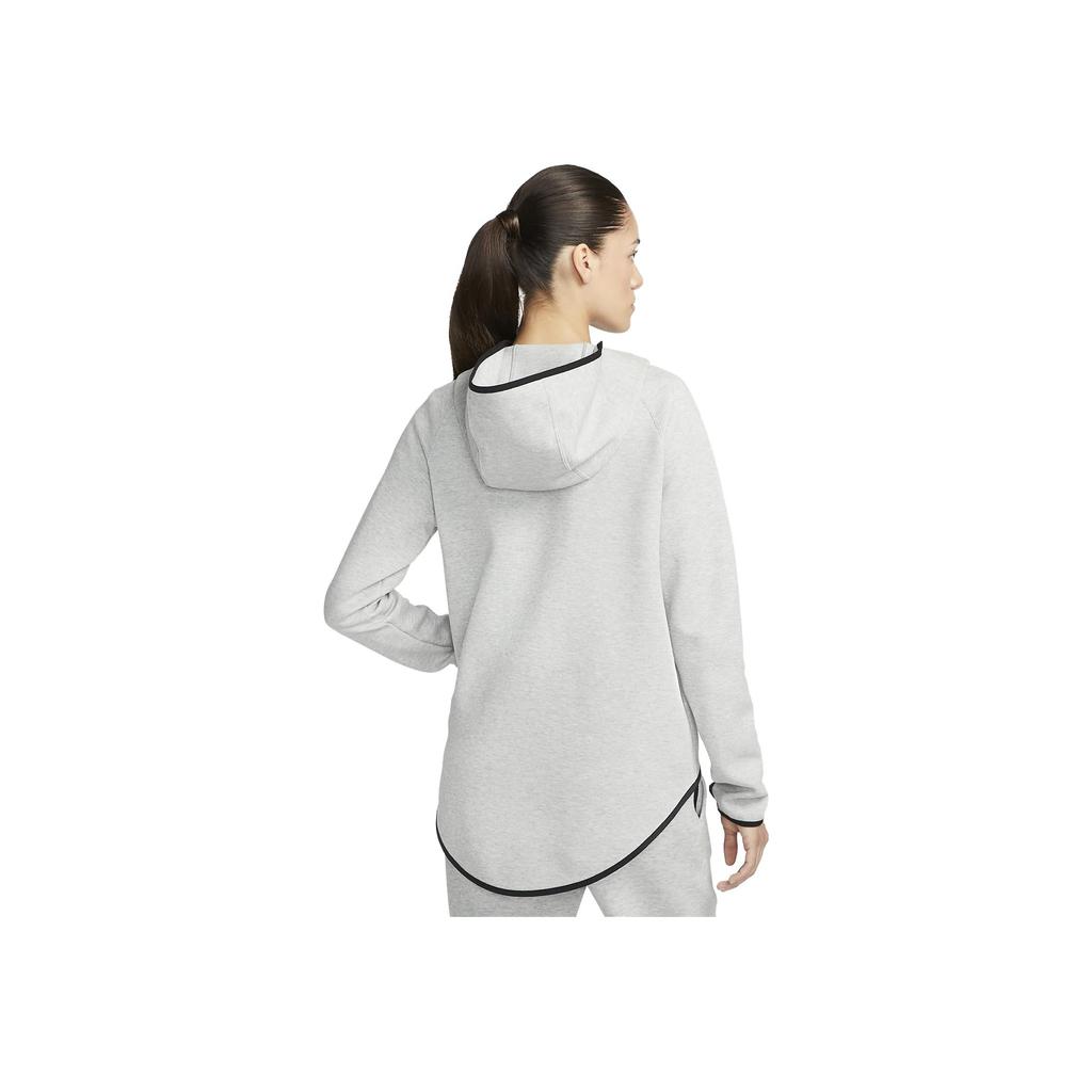 Nike Sportswear Tech Fleece Micro Logo Raglan Zip Hoodie Women Jackets Dark-Gray FN4165-063