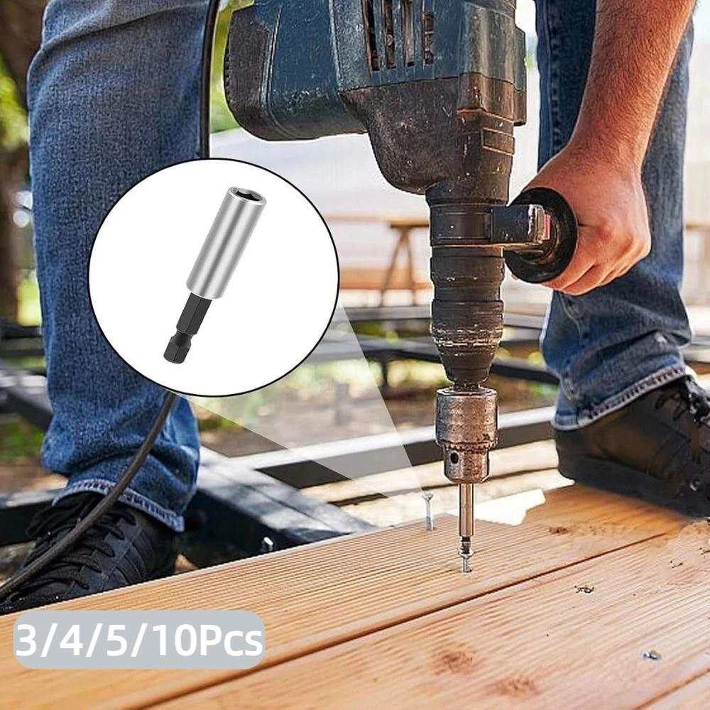 3/4/5/10Pcs Durable Magnetic Extended Bit Holder High Hardness Screwdriver Bits Adapter  Hand Tools