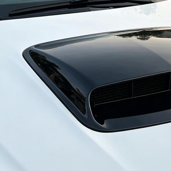 Car Hood Scoop Sticker ABS Fake Air Vent for Exterior Decoration Universal Fit Sporty
