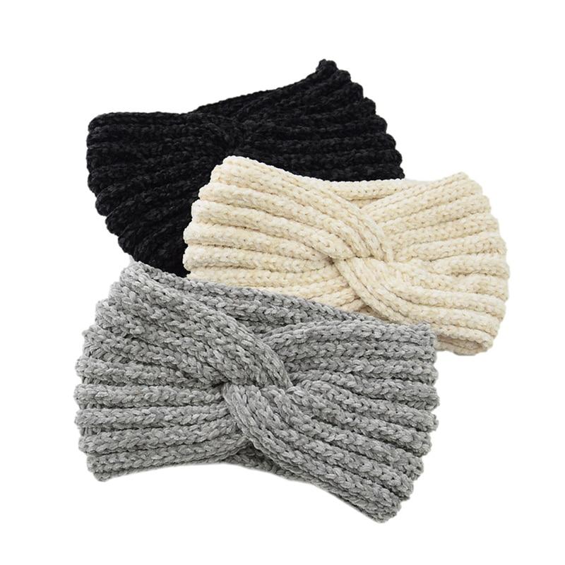 Knitting Headband,LIFLWO Womens Winter Corss Knit Head Band Hairband Headwrap Ear Warmer Elastic Knitting Headband,LIFLWO Womens Winter Corss Knit Head Band Hairband Headwrap Ear Warmer Elastic