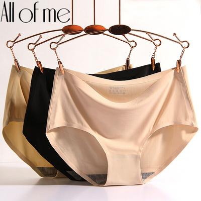 Frauen Unterwäsche Nahtlose Höschen Sexy Dessous für Weibliche Unterhose Slips Pantys Dessous Einfarbig Große Plus Größe Höschen