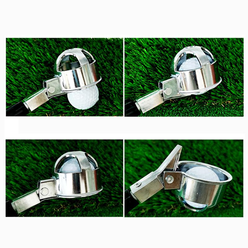 Golf Ball Retriever Device Aluminum Alloy PVC Adjustable Stretchable Golf Ball Pick Up Tool for Outdoor 5 Joints 473cm