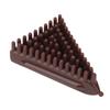 Silicone Meridian Massage Brush Triangle Dredge Collaterals Breast Slimming Brush Brown
