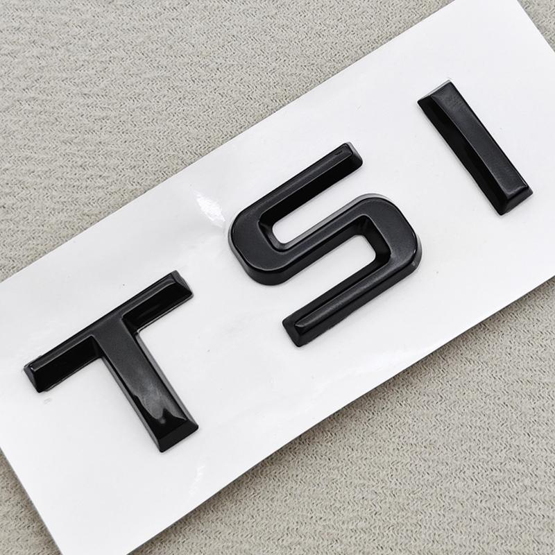 AAABV1 3D ABS Car Letters Logo V6 TSI 280 300 Sticker Rear Trunk Badge Emblem Decals For SKODA Octavia RS Combi Superb Kodiaq GT VRS