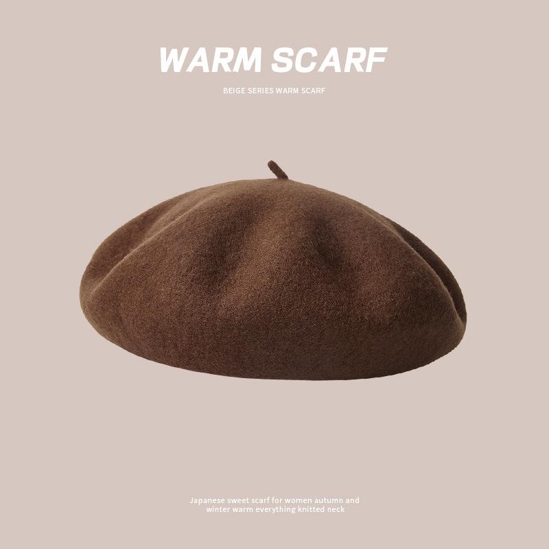 

Maillard Hat Women s Fisherman Knitted Versatile Stacking Cold Warm Cute Plush average size 54-60cm
