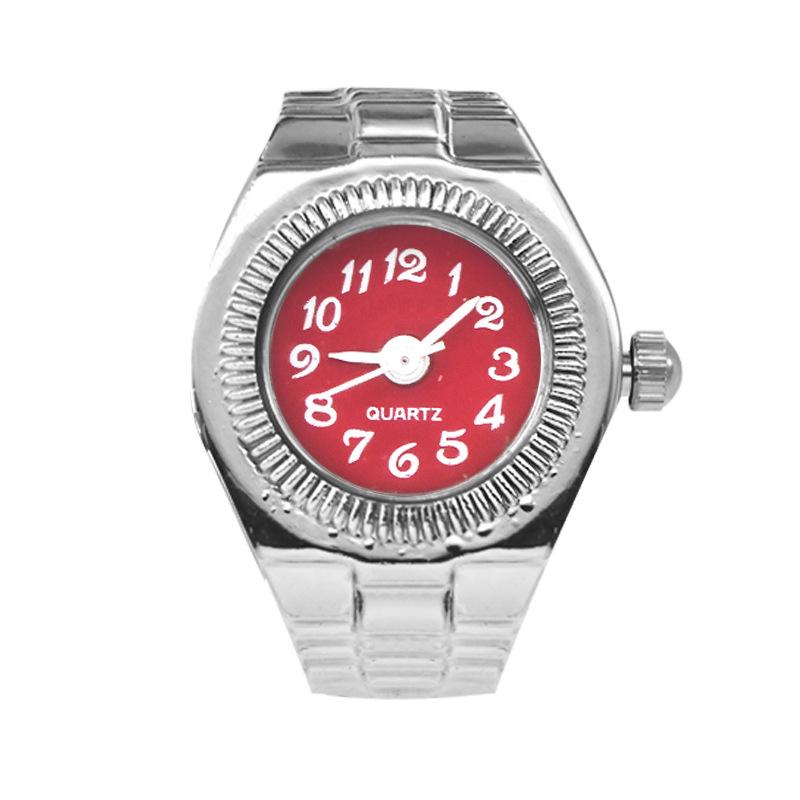 Montre Bague Rétro Terreuse Disco Quartz - Unisexe Adorable Design Diamants Entiers