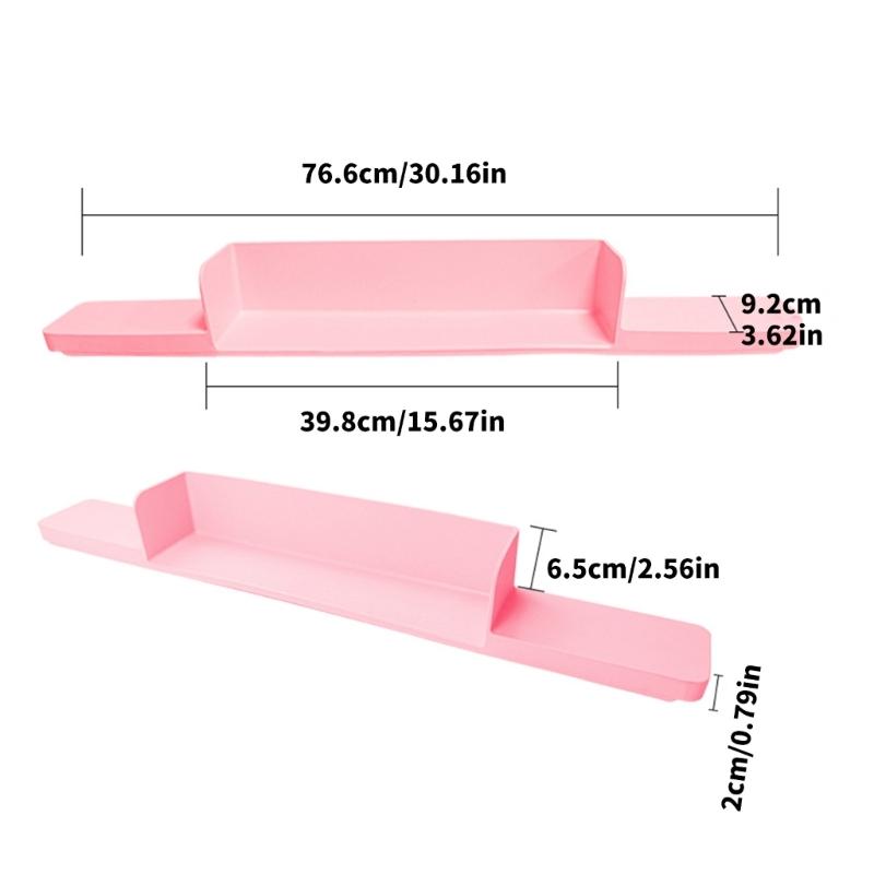 Garde-éclaboussures pour baignoire en silicone avec 7 ventouses pour le bain des enfants Barrière à eau Organiseurs de salle de bain