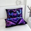 Butterfly Heart Digital Printed Bedding Set Cozy Soft Duvet Cover King Queen Twin Single Size Bithday Gift Bedroom Decoration