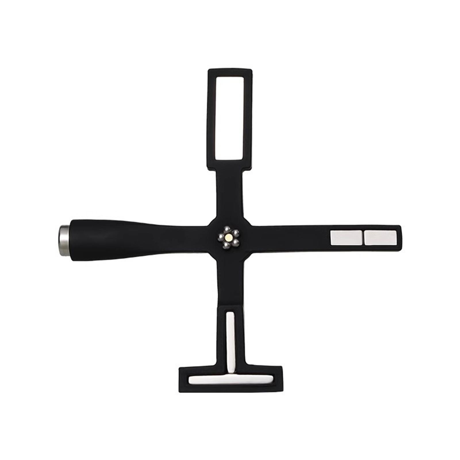 

5 в 1 Магнитная палочка для дизайна ногтей, полоска для геля, многофункциональная магнитная доска, инструмент для ногтей, удобная магнитная палочка в форме креста чёрный