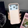 Color Block Instant Lens Case for iPhone 16 Pro Max & Apple 17, Liquid Silicone Matte for iPhone 14/15