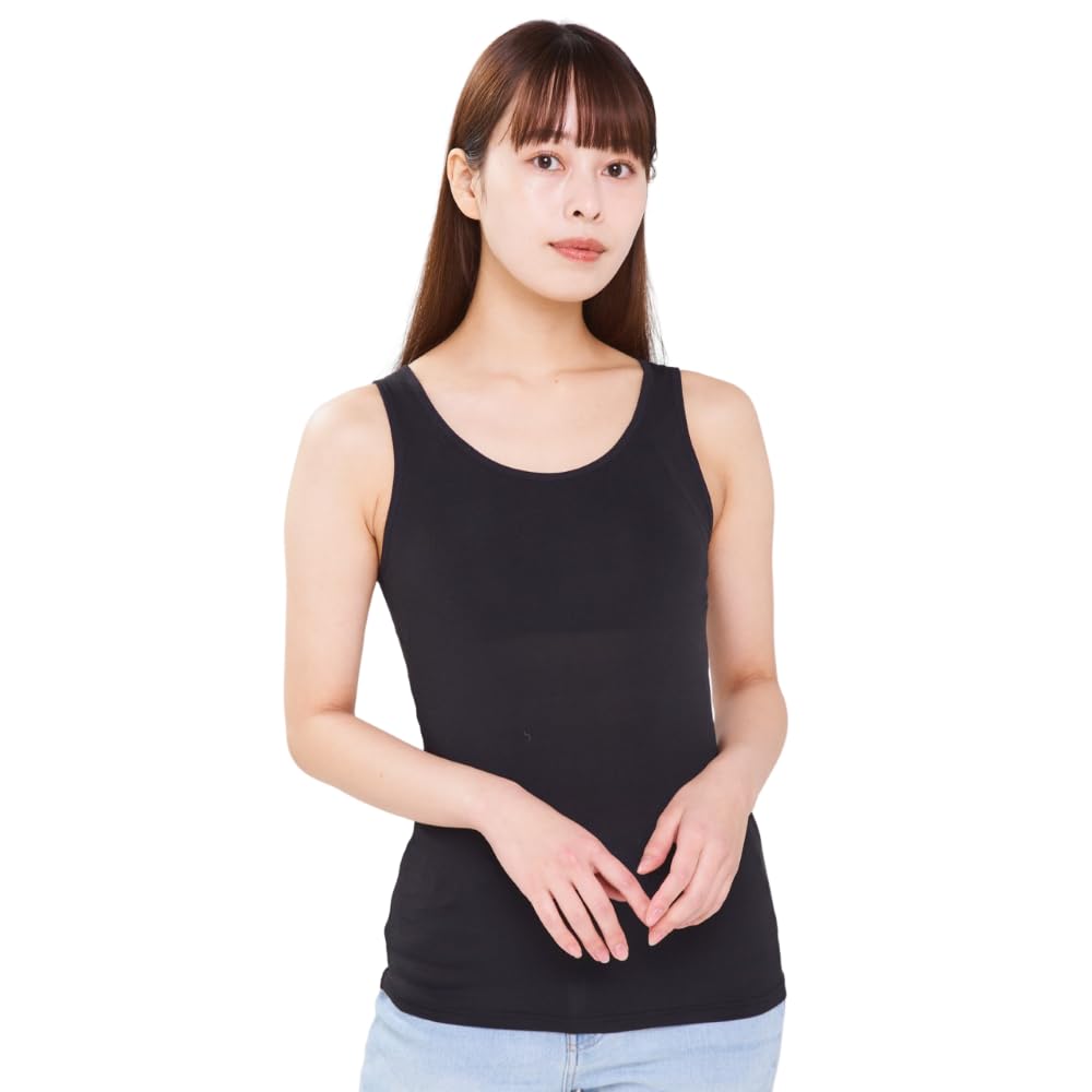 

Beisia Tank Top with Camisole with Bra Top with Padded SARADEO Cool to the Loose Size S Cups, Cups, Bra, Camisole, Cooling, Refreshing, Quick-Drying, чёрный