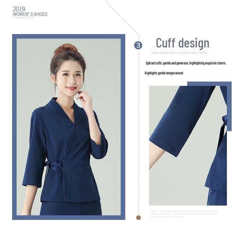 Autumn Women's Beauty Salon Workwear Set: SPA Technician Long Pants Uniform